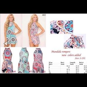 NWT women’s Mandala romper Boutique item size L
